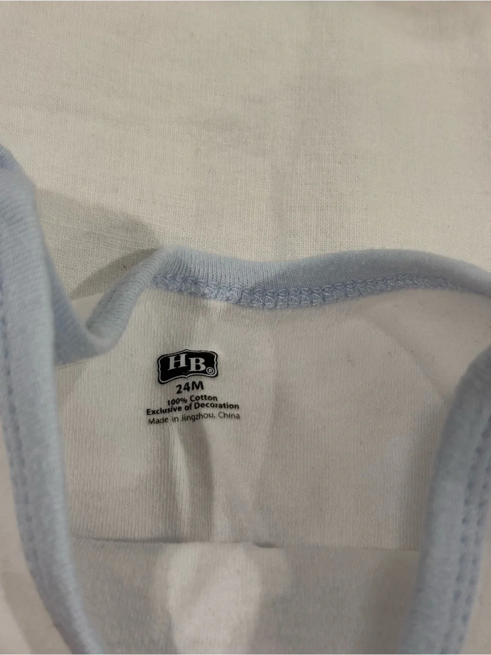 White Baby Surf Graphic Short-Sleeve One-Piece Bodysuit with Light Blue Trim